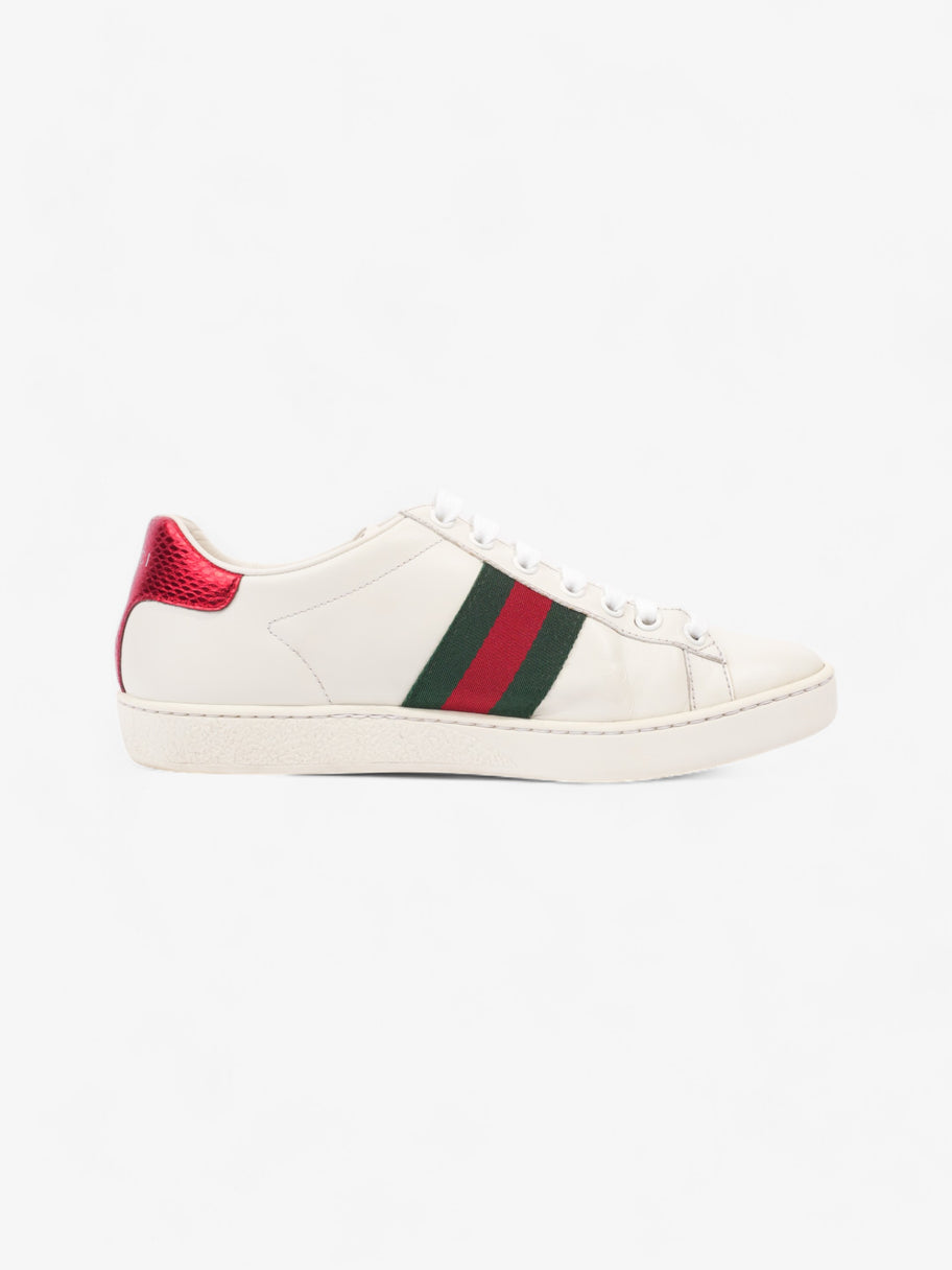 Gucci Ace Embroidered Bee White / Green / Red Leather EU 37 UK 4 Image 4