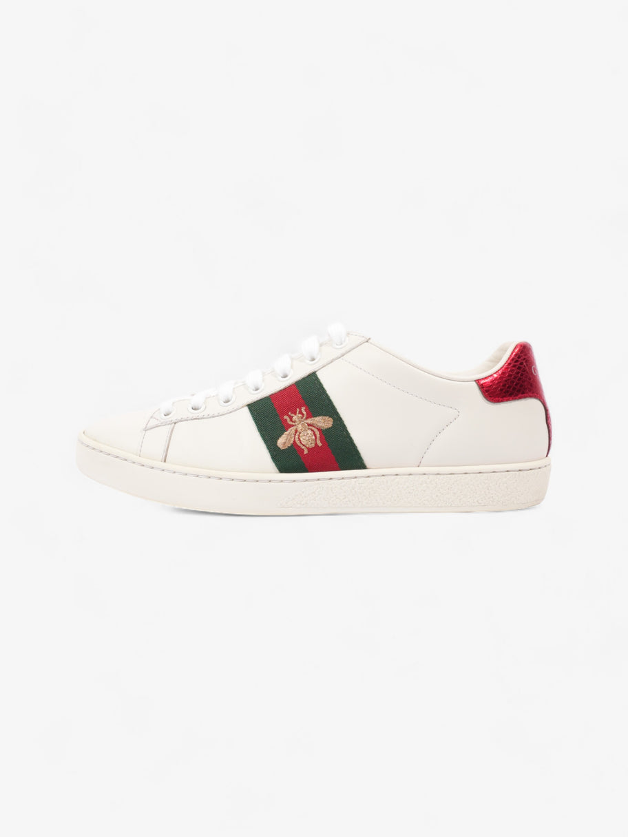 Gucci Ace Embroidered Bee White / Green / Red Leather EU 37 UK 4 Image 5