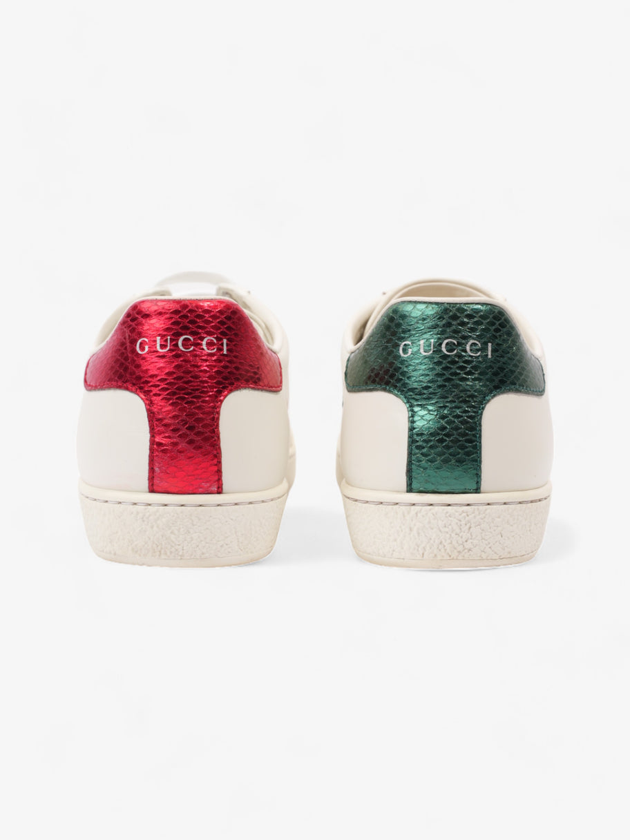 Gucci Ace Embroidered Bee White / Green / Red Leather EU 37 UK 4 Image 6