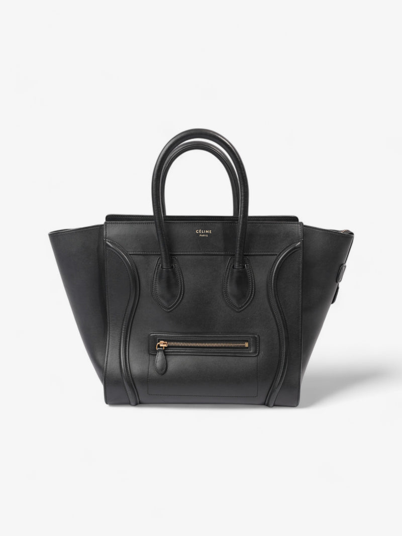  Celine Luggage Tote Bag Black Leather Large