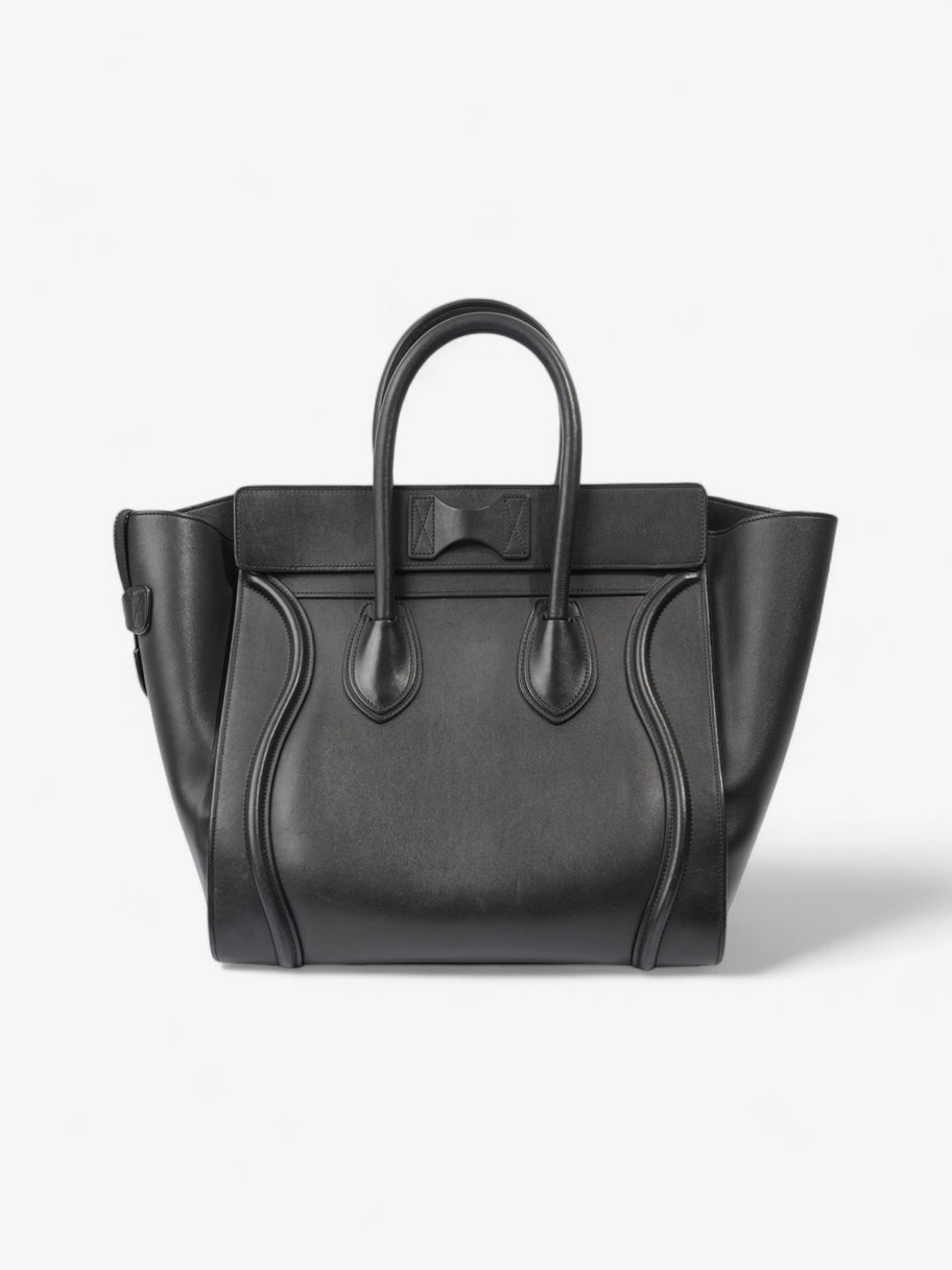 Celine Luggage Tote Bag Black Leather Large Image 4