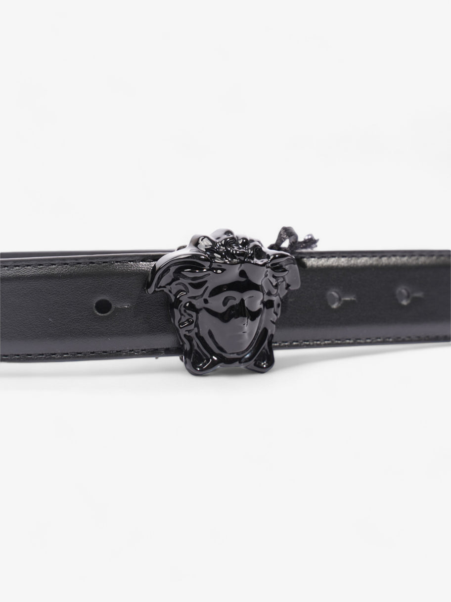 Versace La Medusa Head Belt Black Leather 95cm 38