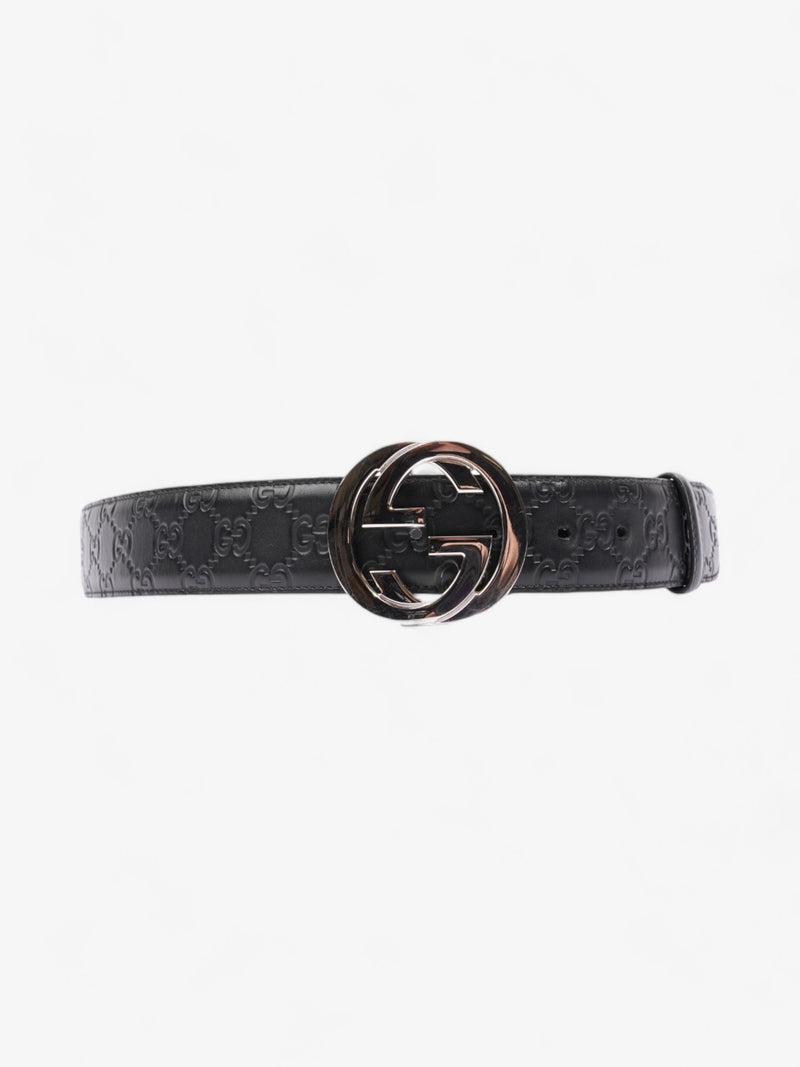  Gucci Interlocking G Belt Black Leather 105cm 42