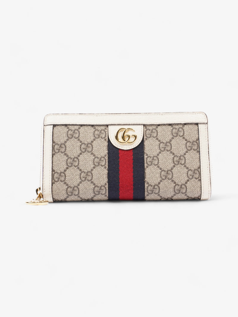  Gucci Ophidia Wallet GG Supreme / White Canvas