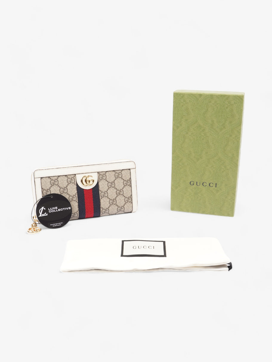 Gucci Ophidia Wallet GG Supreme / White Canvas Image 7