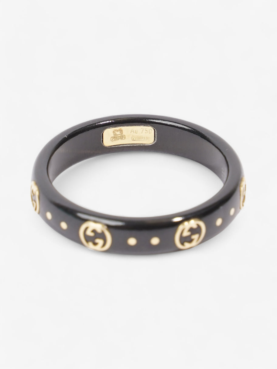 Gucci GG Icon Ring Black / Yellow Gold Base Metal 15 (Circumference - 55mm) Image 3