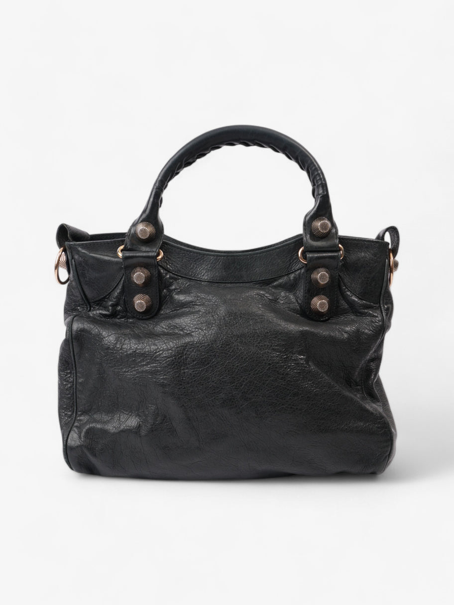 Balenciaga City Bag Black Lambskin Leather Giant Image 4