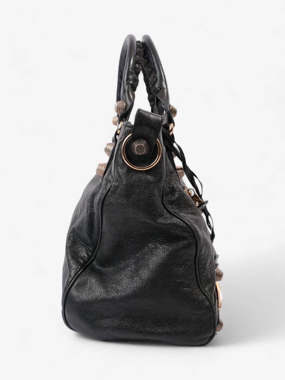 Balenciaga City Bag Black Lambskin Leather Giant Image 5