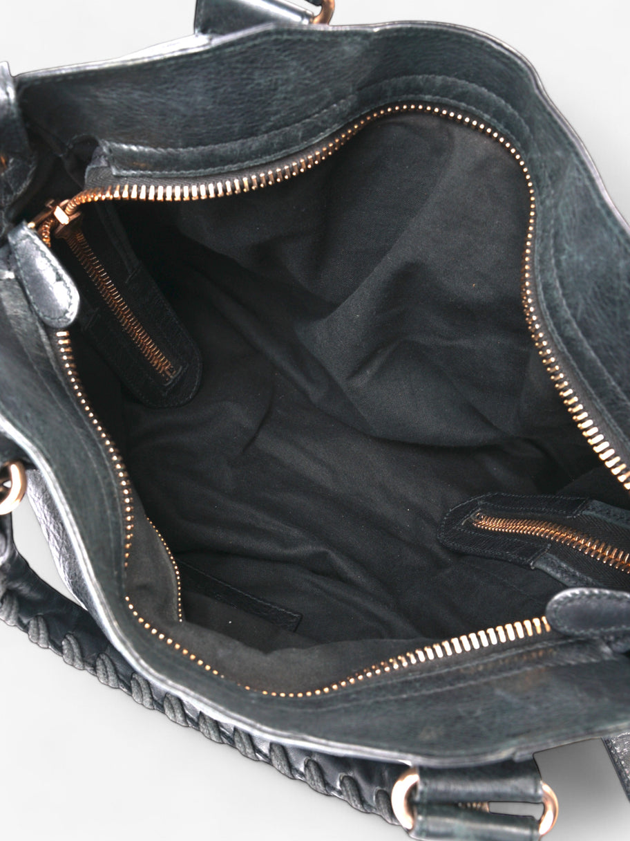 Balenciaga City Bag Black Lambskin Leather Giant Image 8