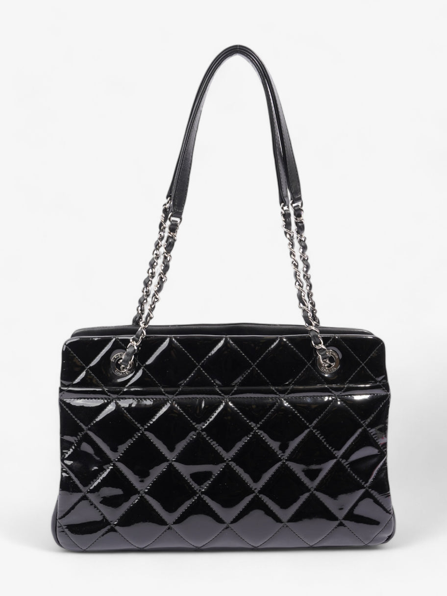 Chanel Timeless CC Shopping Tote Black Patent Leather Medium Image 4