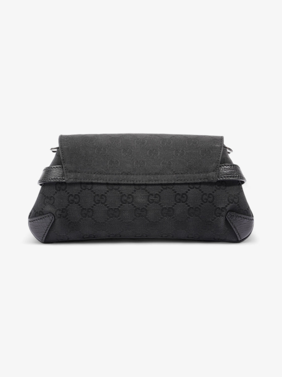 Gucci Horsebit Chain Clutch Black GG Supreme Canvas Image 4