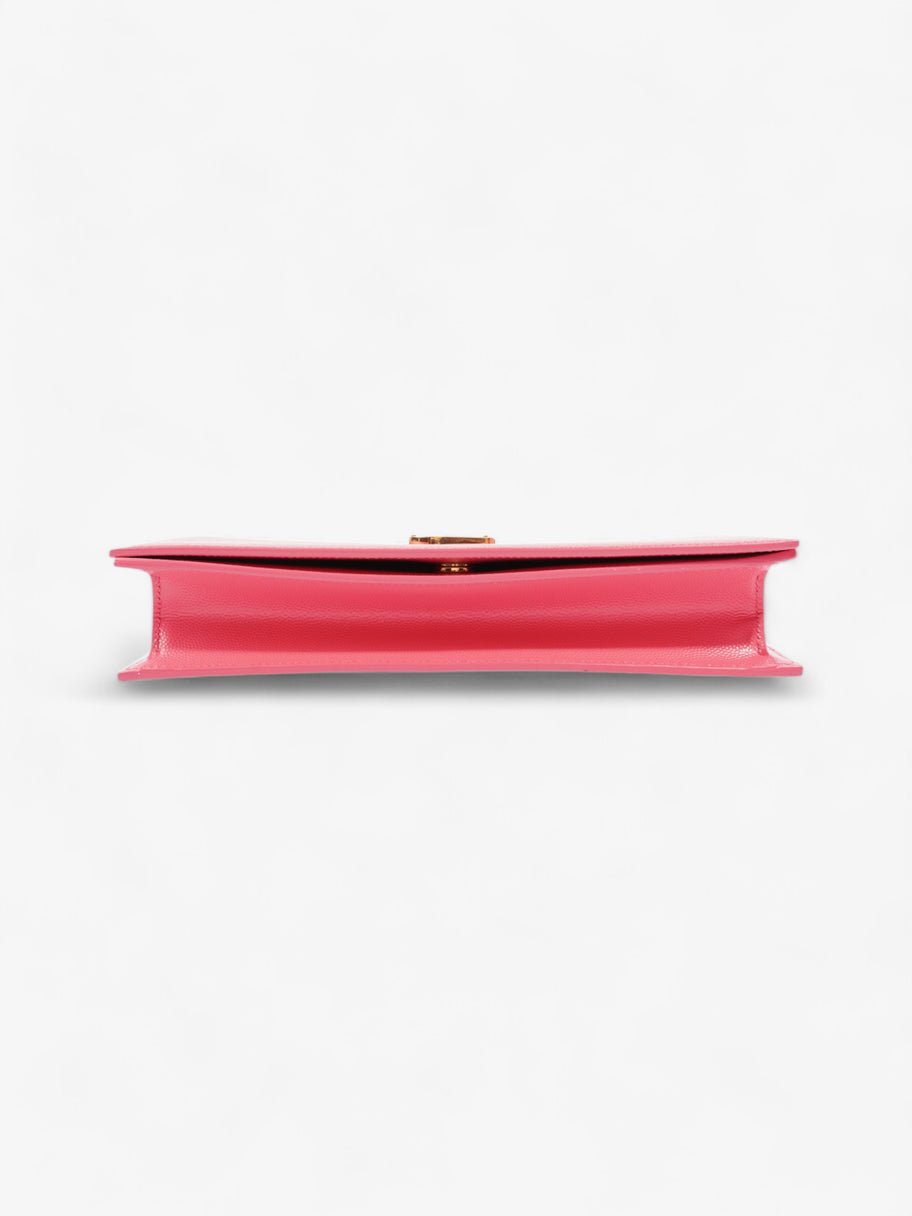 Saint Laurent Kate Neon Pink Grained Leather Image 7