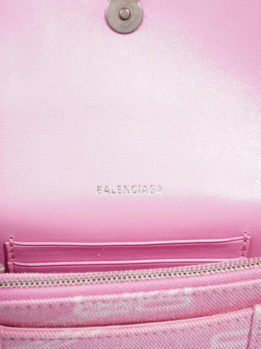 Hourglass Wallet On Chain Pink Denim Image 8