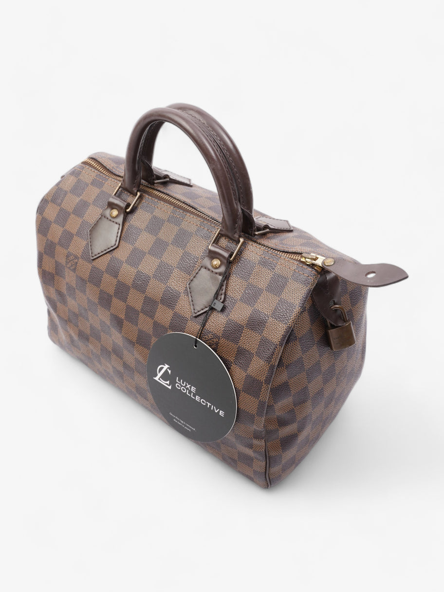 Speedy Damier Ebene Coated Canvas 30 Image 9