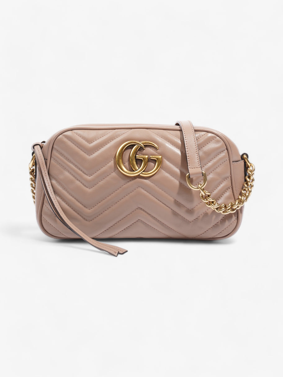 GG Marmont Zip Nude Matelasse Leather Small Image 1