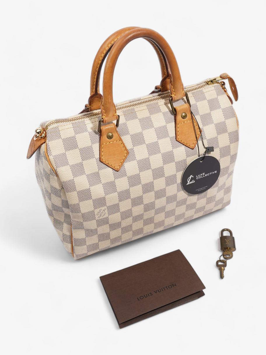 Speedy Damier Azur Coated Canvas 25 Image 9