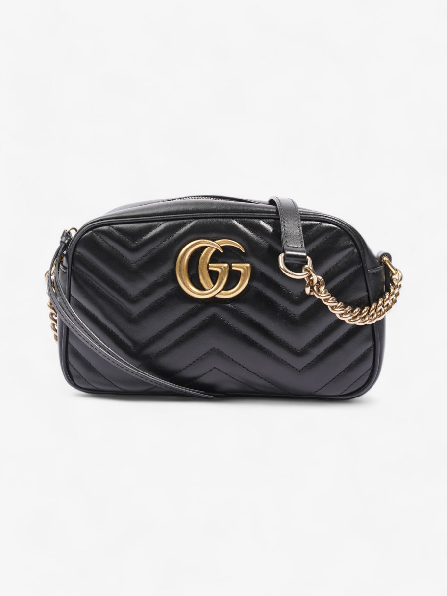 GG Marmont Black Matelasse Leather Small Image 1