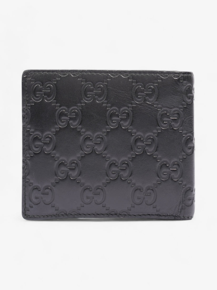 Gucci Guccissima Compact Wallet Black Leather Image 3