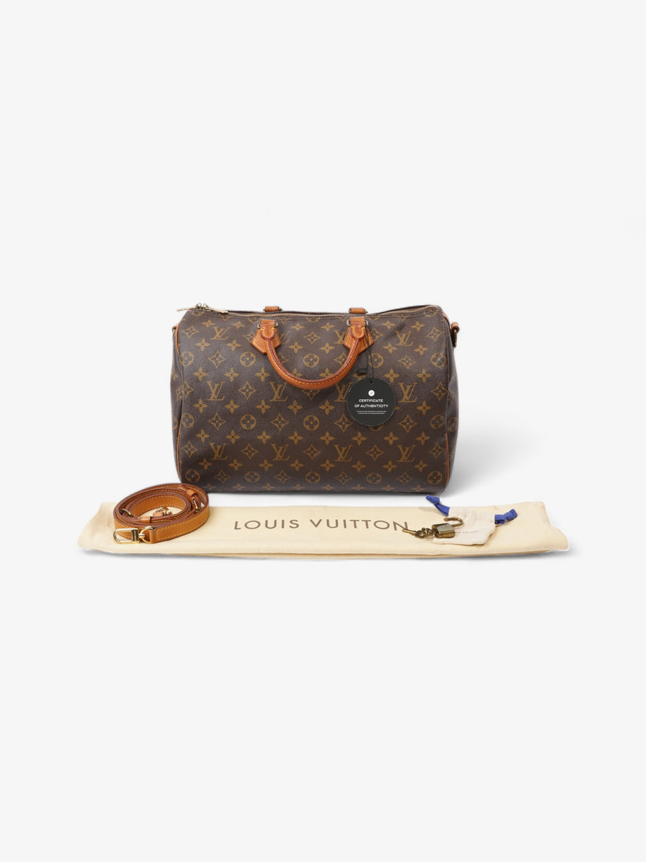 Louis Vuitton Speedy Bandouliere Monogram Coated Canvas 35 Image 9