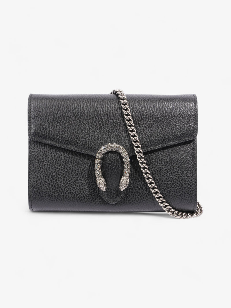  Gucci Dionysus Chain Wallet Black Leather