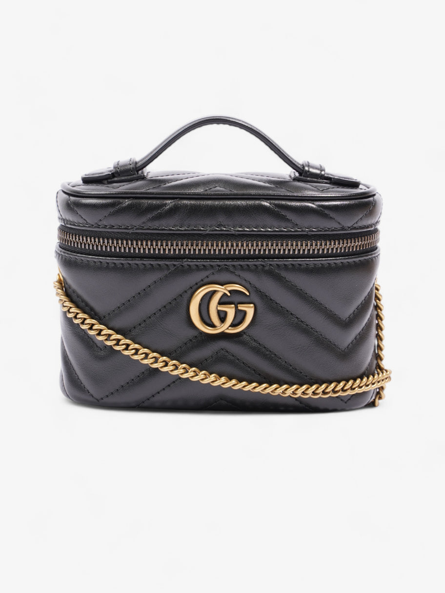 Gucci GG Marmont Vanity Black Matelasse Leather Mini Image 1