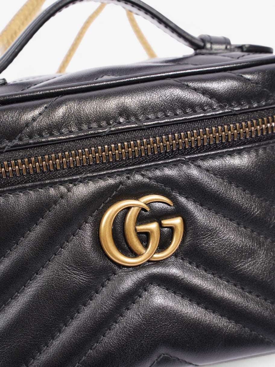 Gucci GG Marmont Vanity Black Matelasse Leather Mini Image 7