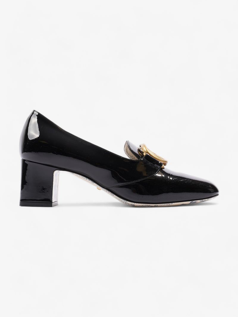  GG Heeled Pump Black Patent Leather EU 40 UK 7