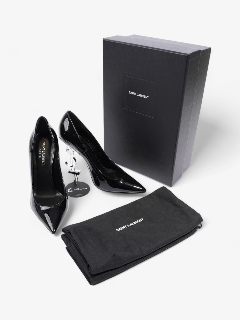 Saint Laurent Opyum 110mm Black / Silver Leather EU 38.5 UK 5.5 Image 10