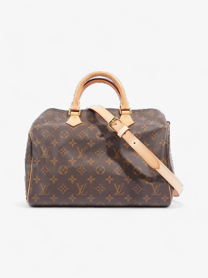  Louis Vuitton Speedy Bandouliere Monogram Coated Canvas 30