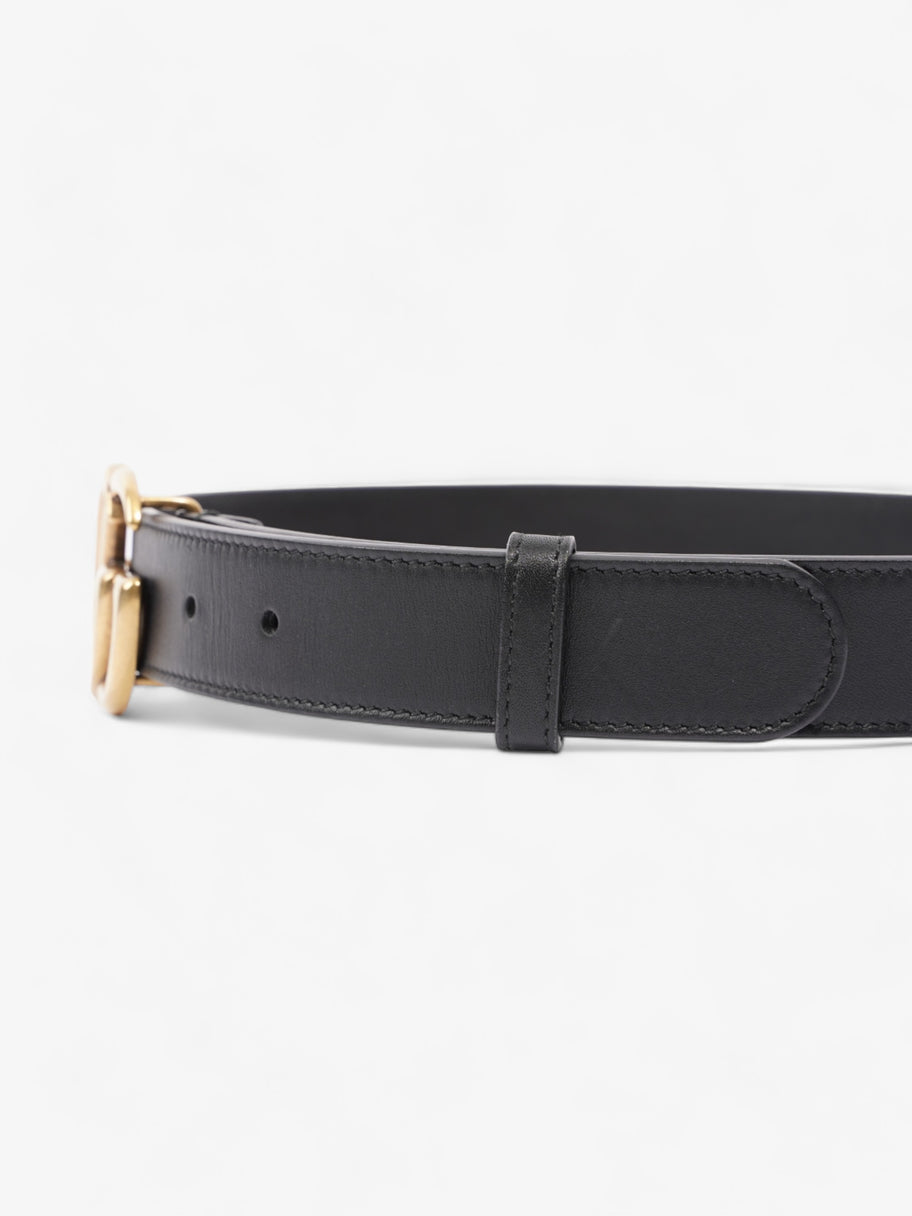 Gucci GG Marmont Thin Belt Black Leather 70cm 28