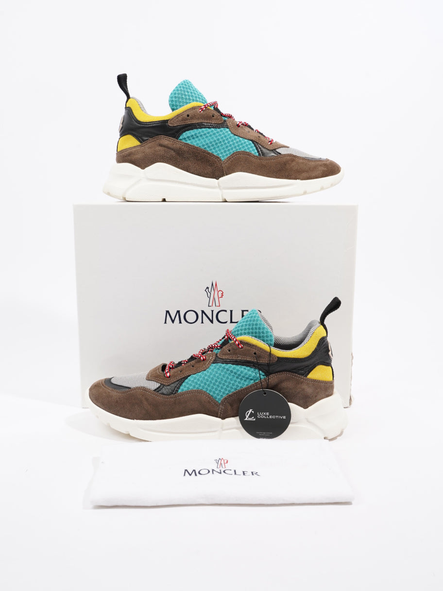 Moncler Calum Sneaker Brown / Teal / Grey Mesh EU 44 UK 10 Image 10