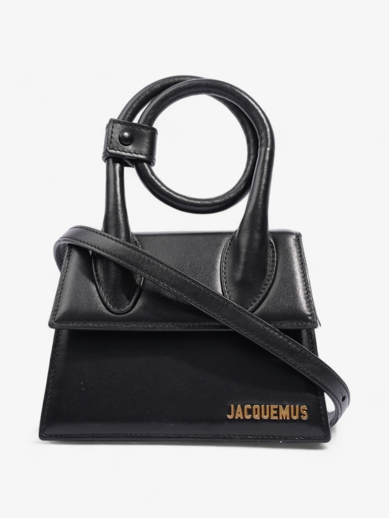  Jacquemus Le Chiquito Noeud Black Leather