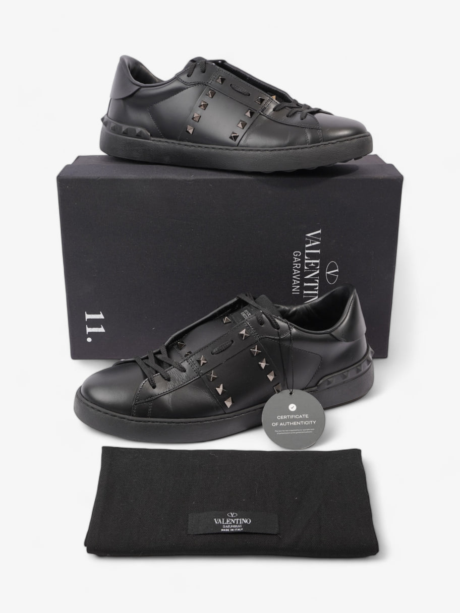 Valentino Rockstud Untitled Black Calfskin Leather EU 45 UK 11 Image 11