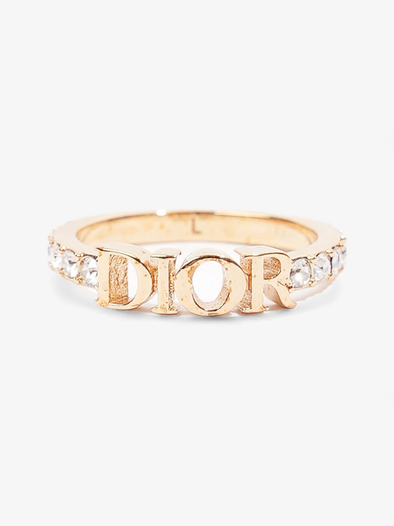  Christian Dior Dio(r)evolution Ring Gold / White Base Metal Large