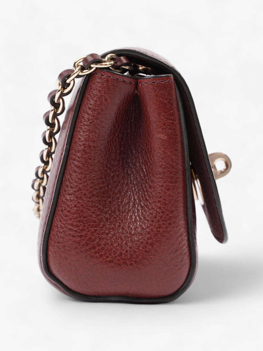 Mulberry Mini Lily Oxblood Leather Image 5