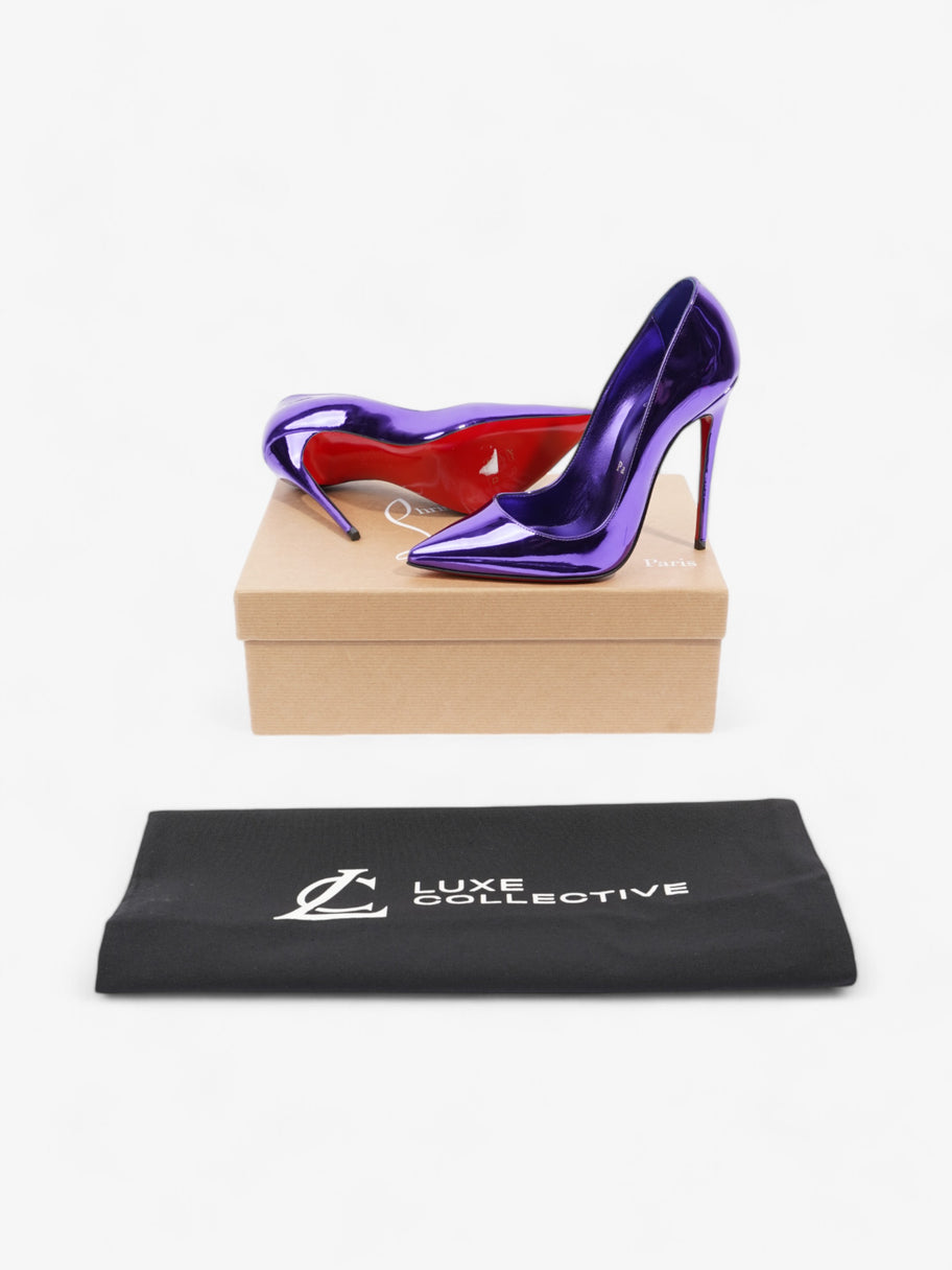 Christian Louboutin So Kate Heels 120 Purple Metallic Patent Leather EU 35 UK 2 Image 10