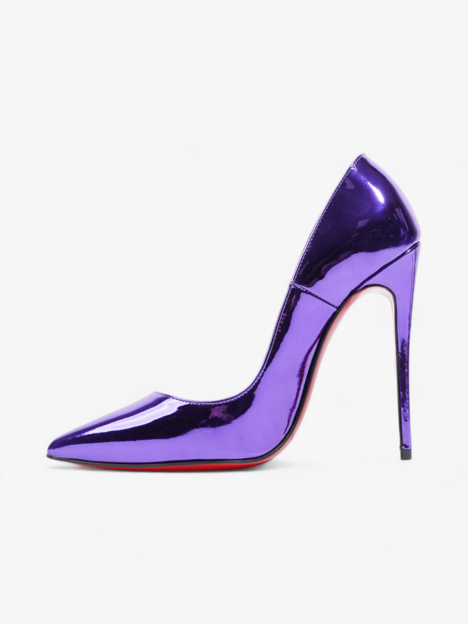 Christian Louboutin So Kate Heels 120 Purple Metallic Patent Leather EU 35 UK 2 Image 3