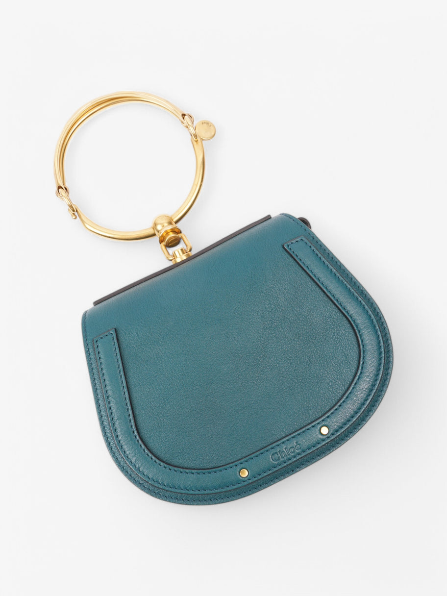 Chloe Nile Bracelet Bag Teal Leather Small Image 7