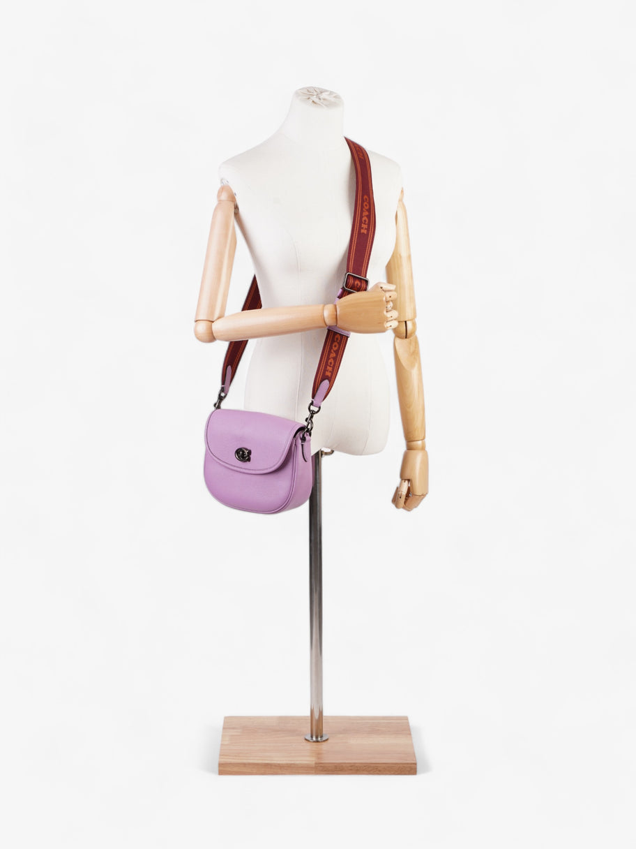 Coach Willow Saddle Bag Lilac Leather Image 2