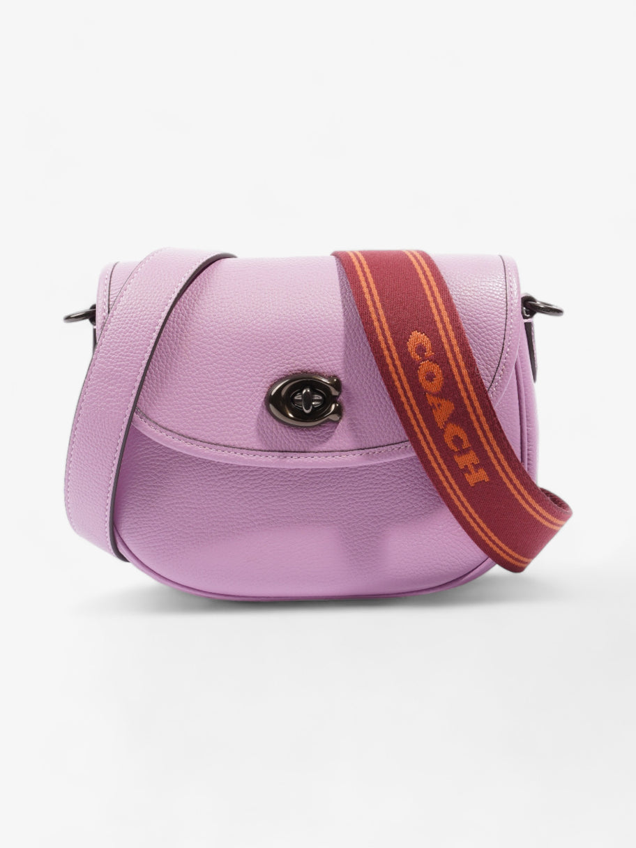 Coach Willow Saddle Bag Lilac Leather Image 1