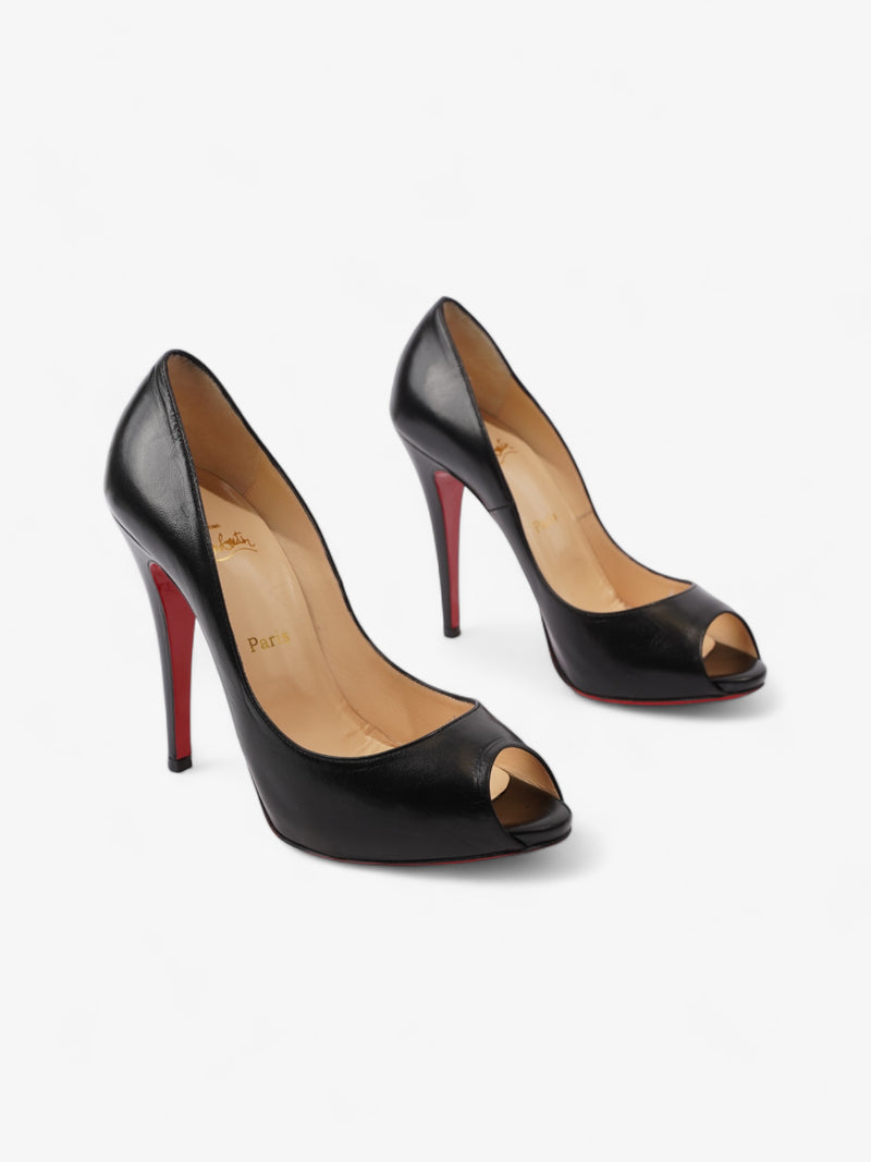  Christian Louboutin Lady Claude 120mm Black Leather EU 39.5 UK 6.5