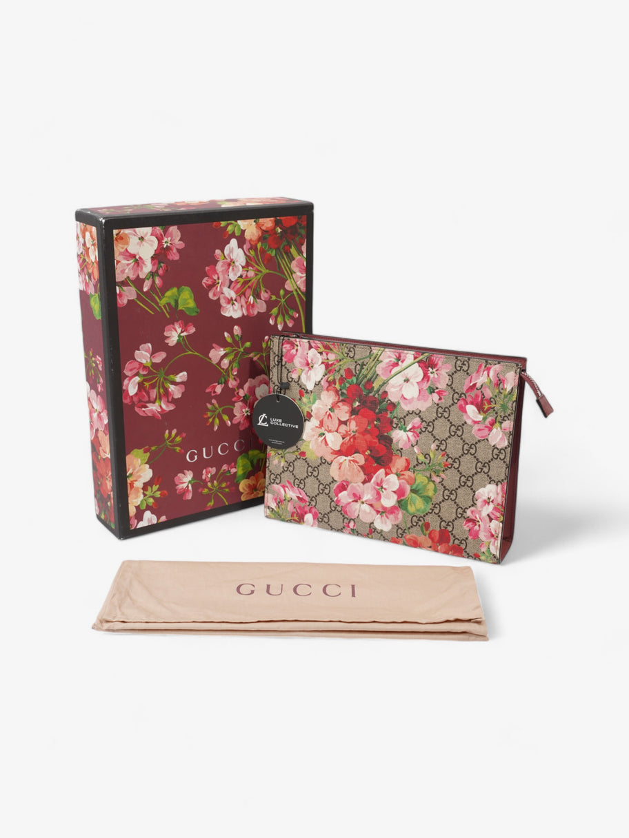 Gucci GG Blooms Pouch GG Supreme / Bloom Coated Canvas Image 10