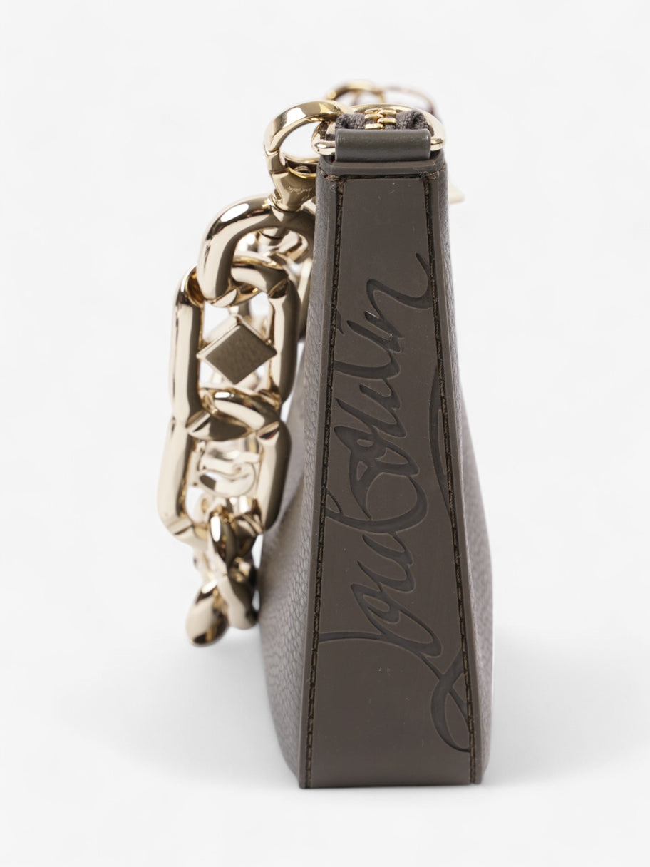 Christian Louboutin Loubila Chain Grey Grained Leather Mini Image 3