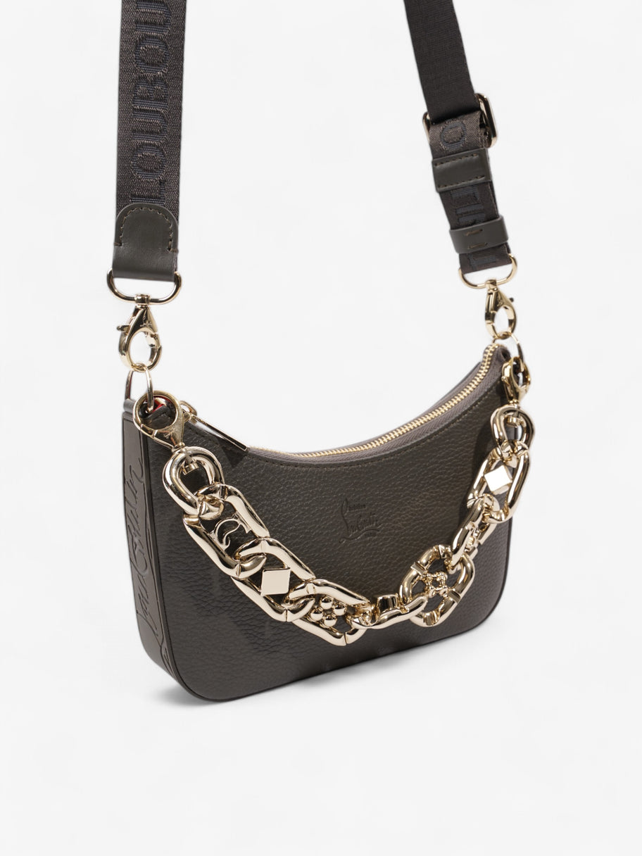 Christian Louboutin Loubila Chain Grey Grained Leather Mini Image 7