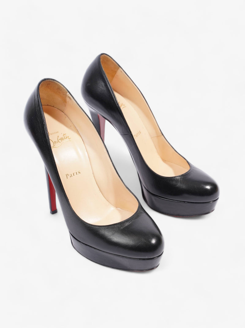  Christian Louboutin Bianca Heels 140 Black Leather EU 39.5 UK 6.5