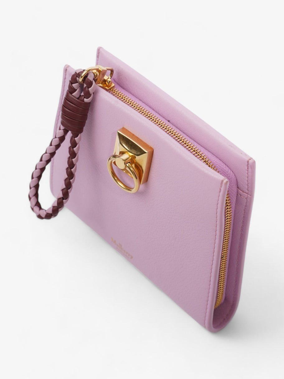 Mulberry Iris Zip Around Purse Lilac Blossom Calfskin Leather Image 6