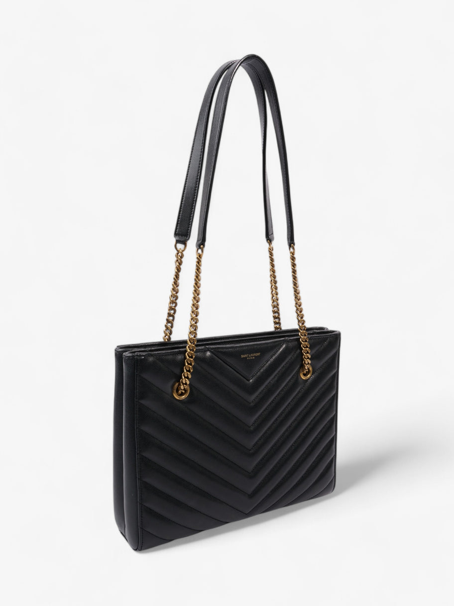 Saint Laurent Tribeca Tote Black Matelasse Leather Image 7