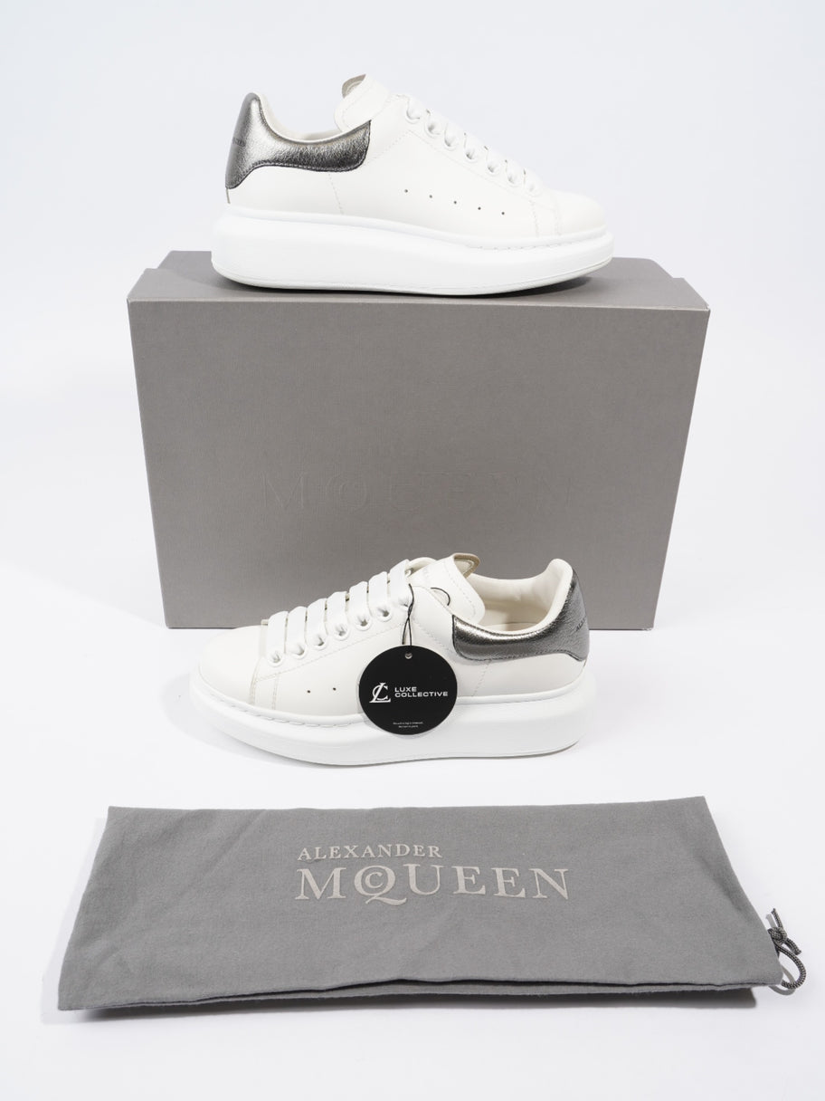 Alexander McQueen Oversized Sneaker White / Metallic Tab Leather EU 36 UK 3 Image 10