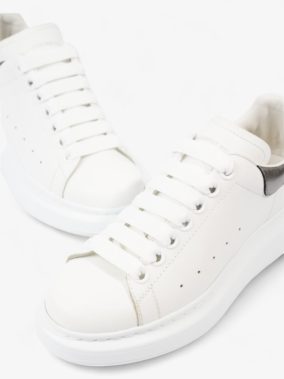 Alexander McQueen Oversized Sneaker White / Metallic Tab Leather EU 36 UK 3 Image 9