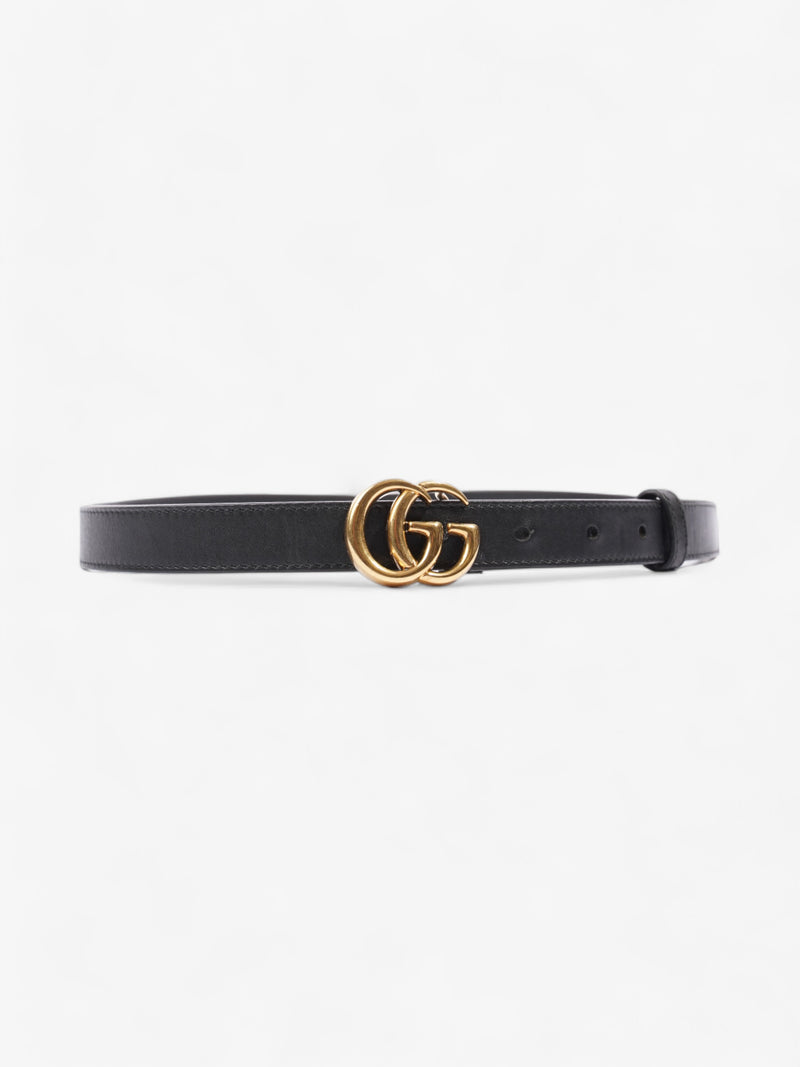  Gucci Marmont Thin Belt Black Leather 80cm / 32